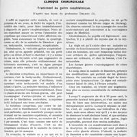 2700 - Page 2645 - Partie scientifique. Travaux Originaux. Clinique chirurgicale. Traitement du goitre exophtalmique, d’après une leçon du professeur Delbet