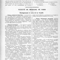 2739 - Page 2684 - Partie professionnelle, Hygiène, Assistance, Mutualité, Intérêts corporatifs, Variétés. Comptes rendus, documents, pièces officielles. Mutualité familiale. Réunion du Conseil d’Administration / Faculté de médecine de Paris. Enseignement et actes de la Faculté
