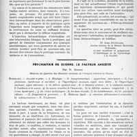 2771 - Page 2716 - Partie scientifique. Travaux Originaux. Les injections intracardiaques d’adrénaline, leur intérêt dans le cas de mort apparente du nouveau-né [Dr Jean Spindler] / Psychiatrie de guerre. Le facteur anxiété, par R. Benon