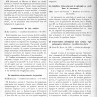 2782 - Page 2727 - Partie scientifique. L’actualité Scientifique. Les Sociétés Savantes. Paris. Action du chlorure de magnésium sur le cancer greffé, (Académie de médecine ; 2-7-1929) / Assainissement de l’air confiné, (Académie de médecine ; 2-7-1929) / Le magnésium et les tumeurs du goudron, (Académie de médecine ; 16-7-1929) / Les injections intra-veineuses de salicylate de soude dans la pneumonie, (Académie de médecine ; 16-7-1929) / De- l’intervention chirurgicale dans certains états pulmonaires infectieux, en dehors des abcès, (Société de chirurgie ; 10-4-1929)