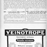 2815 - Page 2760-LX - Correspondance. Baux et Locations. Droit de reprise du propriétaire / La loi du 29 juin 1929 ne modifie pas les baux en cours / La loi du 29 juin 1929 ne porte pas atteinte aux droits que les locataires tiennent de la loi du 9 mars 1918