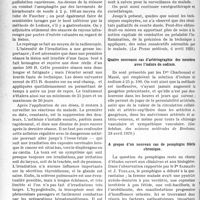 2851 - Page 2796 - Partie scientifique. L’Actualité Scientifique. La Presse. Traitement du cancer de l’oesophage par les radiations [(La Presse médicale, 6 avril 1929)] / Quatre nouveaux cas d’artériographie des membres avec l’iodure de sodium [(Gaz. hebdom. des sciences médicales de Bordeaux, 28 avril 1929)] / A propos d’un nouveau cas de pemphigus fébrile chronique [(Gaz. hebd. des Sc. médicales de Bordeaux 7 avril 1929)]