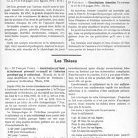 2856 - Page 2801 - Partie scientifique. L’Actualité Scientifique. Les livres. La dyspepsie transitoire des nourrissons, par Dr A. Alarcon, Librairie J. -B. Baillière et Fils, Paris / Consultations infantiles, par Dr Paisseau, Librairie J. -B. Baillière et Fils, Paris / Les Thèses. Contribution à l’étude du traitement préventif et curatif de l’infection puerpérale par le sulfarsénol, par Dr François Verré, 1929
