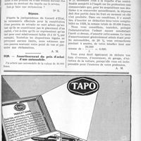 2872 - Page XLIX-2817 - Correspondance. Fiscalité. Déduction des versements pour la constitution d’une retraite / Amortissement du prix d’achat d’une automobile