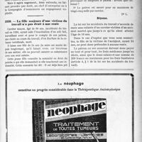 2938 - Page LV-2883 - Correspondance. Accidents du travail. Opération d’un accidenté du travail dans une clinique / La fille majeure d’une victime du travail n’a pas droit à une rente