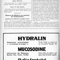 2947 - Page 2892-VIII - A travers l’officiel. Service de Santé des Troupes coloniales / Légion d’Honneur / Service de Santé militaire / Réponses des Ministres aux questions des Parlementaires. Imposition d’un médecin de compagnie minière
