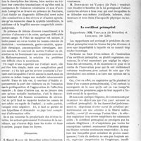 2972 - Page 2917 - Partie scientifique. L’actualité Scientifique. Les Congrès. XIVe Congrès de médecine légale de langue française, (Suite). Les sévices envers les enfants, rapporteurs : MM. Pierre Parisot et Louis Caussade / Le certificat prénuptial, rapporteurs : MM. Vervaeck et Leclercq