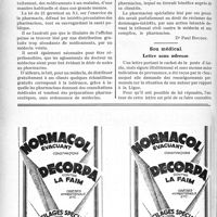 2991 - Page 2936-XLVIII - Correspondance. Un médecin peut-il vendre à un pharmacien les échantillons gratuits de pharmacie, qu’il reçoit ? / Sou médical. Lettre sans adresse