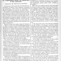 3051 - Page 2978 - Partie scientifique. L'actualité scientifique. Les Congrès. XIVe Congrès de médecine légale de langue française, (Suite et fin). La responsabilité pénale des épileptiques et leur assistance – M. André Ceillier