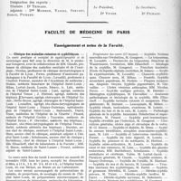 3092 - Page 2999 - Partie professionnelle, Hygiène, Assistance, Mutualité, Intérêts corporatifs, Variétés. Comptes rendus, documents, pièces officielles. Fédération des Syndicats médicaux de l’Eure. Compte rendu de l'assemblée générale du 30 juin 1929 / Faculté de médecine de Paris. Enseignement et actes de la Faculté. Clinique des maladies cutanées et syphilitiques