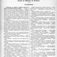 3093 - Page 3000 - Partie professionnelle, Hygiène, Assistance, Mutualité, Intérêts corporatifs, Variétés. Faculté de médecine de Paris. Enseignement et actes de la Faculté. Clinique des maladies cutanées et syphilitiques / Faculté de Médecine de Bordeaux. Enseignement