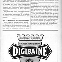 3100 - Page LVII-3005 - Correspondance. Accidents et maladies professionnelles. Soins à la famille d’un agriculteur assujetti facultatif / Honoraires d’expertise accidents
