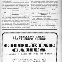 3108 - Page LXV-3013 - Correspondance. Fiscalité. Calcul d'impôts sur le revenu / Impôts en cas de vente d’une automobile / Enregistrement de cession de clientèle