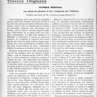 3125 - Page 3030 - Partie scientifique. Travaux Originaux. Clinique médicale. Les abcès du poumon et leur traitement par l'émétine, d'après une leçon de M. le professeur Brulé