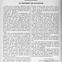3134 - Page 3039 - Partie scientifique. Travaux Originaux. La clinique au goût du jour. Comment réaliser l'alimentation artificielle. Ses indications / Le traitement des salpingites [Dr H. Dausset]