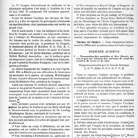 3145 - Page 3050 - Partie scientifique. L'actualité scientifique. Les Congrès. Ve Congrès international de médecine et de pharmacie militaires, Londres. – 6 au 11 mai 1929. Evacuation des malades et des blessés par eau et par air. Liaison des services de santé des armées de terre et de mer