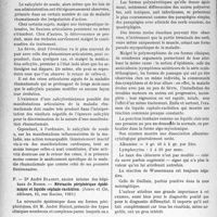 3151 - Page 3056 - Partie scientifique. L'actualité scientifique. Les Thèses. De la salicylo-résistance de certaines manifestations articulaires de la maladie rhumatismale, (Librairie Louis Arnette, Paris, 1929) / Névraxite périphérique épidémique et liquide céphalo-rachidien, par Dr André Blaizot, Jouve et Cie, éditeurs, 1929.
