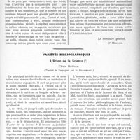 3162 - Page 3067 - Partie professionnelle, Hygiène, Assistance, Mutualité, Intérêts corporatifs, Variétés. Travaux Originaux. Mutualité familiale. Assemblée Générale ordinaire / Variétés bibliographiques. L'Arbre de la Science [Pierre Baroja]