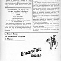 3177 - Page 3082-LXVI - Rééducation des Mutilés. Liste des Écoles de rééducation / Ligue nationale française contre le péril vénérien