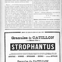 3191 - Page 3096-VIII - A travers l'officiel. Réponses des Ministres aux questions des Parlementaires. Patente de deux médecins exploitant une clinique / Déductions sur le traitement d’un professeur de Faculté / Maladies professionnelles des ouvriers porcelainiers