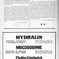 3192 - Page IX-3097 - A travers l'officiel. Réponses des Ministres aux questions des Parlementaires. Maladies professionnelles des ouvriers porcelainiers / Renseignements fournis par l’enregistrement sur les prix de location antérieurs