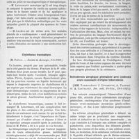 3216 - Page 3121 - Partie scientifique. L'actualité Scientifique. Les Sociétés Savantes. Paris. Cardiospasme et dilatation forcée du cardia, (Société de chirurgie ; 19-6-1929) / Chylothorax traumatique, (Société de chirurgie ; 5-6-1929) / Sur le parallélisme du développement du système nerveux et du système dentaire, (Soc. méd. des hôpitaux de Paris ; 21-6-1929) / Sclérodermie atrophique généralisée avec syndrome ovaro-mammaire d’origine tuberculeuse, (Soc. méd. des hôp; 28-6-1929)