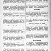 3226 - Page 3131 - Partie professionnelle, Hygiène, Assistance, Mutualité, Intérêts, corporatifs, Variétés. Le mouvement syndicaliste de l'année. Le secret professionnel / La réforme de l’hospitalisation / Accidents du travail / Expertises / Inspection médicale des écoles / Contrat collectif / Exercice illégal