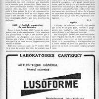 3243 - Page 3148-LII - Correspondance. Baux et Locations. Conditions du droit de reprise par le propriétaire / Droit de prorogation du sous-locataire