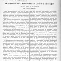 3260 - Page 3165 - Partie scientifique. Travaux Originaux. Le traitement de la tuberculose par l'antigène méthylique, par L. Nègre et A. Boquèt
