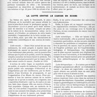 3269 - Page 3174 - Partie scientifique. Travaux Originaux. La thérapeutique au goût du jour. Les cures non spécifiques de désinfection intestinale / La lutte contre le cancer en Suisse