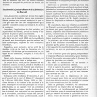 3284 - Page 3189 - Partie professionnelle, Hygiène, Assistance, Mutualité, Intérêts corporatifs, Variétés. Travaux Originaux. Les dispositions du livre II du code du travail (Loi de huit heures et repos hebdomadaire) sont-elles applicables aux spécialistes dentaires ?. La prothèse dentaire peut-elle être considérée comme une industrie ? / Tendances de la jurisprudence et de la Direction du Travail [Dr Paul Boudin]