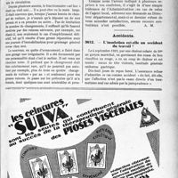 3312 - Page LXV-3217 - Correspondance. Fiscalité. Amortissement du prix d'une automobile achetée à crédit / Impôt sur deux voitures ne circulant pas simultanément / Accidents. L’insolation est-elle un accident du travail ?