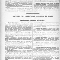 3367 - Page 3272 - Partie professionnelle, Hygiène, Assistance, Mutualité, Intérêts corporatifs, Variétés. Faculté de médecine de Paris. Enseignement et actes de la Faculté / Hôpitaux de l’assistance publique de Paris. Enseignement, concours, avis divers