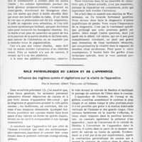 3406 - Page 3311 - Partie scientifique. Travaux Originaux. Clinique chirurgicale. Ulcère syphilitique de jambe, d’après une leçon du professeur Delbet / Rôle physiologique du caecum et de l'appendice. Influence des régimes carnés et végétariens sur la vitalité de l’appendice, par le Docteur Albert Veillard