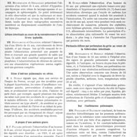 3418 - Page 3323 - Partie scientifique. L'Actualité Scientifique. Les Sociétés Savantes. Lyon. Société médicale des hôpitaux. Gros coeur, petite aorte, asystolie progressive chez un sujet atteint de maladie de Little / Hypertrophie du thymus / Lithiase intestinale au cours de la convalescence d’une fièvre typhoïde / Crises d’oedème pulmonaire en séries / A propos d’une anémie grave / Hypotension d'origine toxique / Péritonite diffuse par perforation du grêle au cours de la tuberculose intestinale / Sur l’anthracose pulmonaire / Puberté précoce chez deux parkinsoniens poste-encéphalitiques