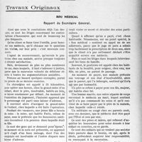 3426 - Page 3331 - Partie professionnelle, Hygiène, Assistance, Mutualité, Intérêts corporatifs, Variétés. Travaux Originaux. Sou médical. Rapport du Secrétaire Général