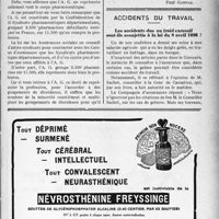 3448 - Page LXV-3353 - Spécialités pharmaceutiques et tiers payant / Accidents du travail. Les accidents dus au froid excessif sont-ils assujettis à la loi du 9 avril 1898 ?