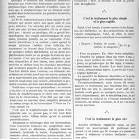 3483 - Page 3388 - Partie scientifique. Travaux Originaux. Renseignements pour le praticien. La furonculose peut guérir en quelques jours. Comment ?, par le Docteur Raymond Lévy. Nous n’avons rien inventé sur ce point / C’est le traitement le plus logique / C’est le traitement le plus simple et le plus rapide / C’est le traitement le plus sûr