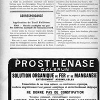3525 - Page 3430-LXVI - A propos d’une maladie à la mode / Correspondance. Application du Tarif Fallières. Blessés multiples vus par des médecins multiples de commun accord