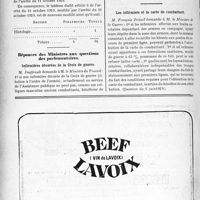 3541 - Page 3446-X - A travers l’officiel. Enseignement de la médecine / Réponses des Ministres aux questions des parlementaires. Infirmières décorées de la Croix de guerre / Les infirmiers et la carte de combattant
