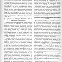 3569 - Page 3474 - Partie scientifique. L’Actualité Scientifique. La Presse. La voie orbito-occipitale en électrothérapie et électro-physiologie des voies centrales motrices [(La Médecine, juin 1919)] / Les opérations de chirurgie abdominale chez les nourrissons et leurs suites [(Le Bulletin médical, 6 juillet 1929)] / Les troubles du caractère dans la psychiatrie infantile scolaire [(Le Journal médical Français, juin 1929)]