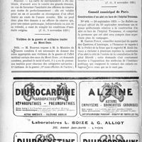 3617 - Page 3522-X - A travers l'officiel. Réponses des Ministres aux questions des Parlementaires. Droit à la carte de surclassement / Victimes de la guerre et militaires traités au Mont-Dore / Conseil municipal de Paris. Construction d’un abri en face de l’hôpital Trousseau