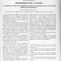 3632 - Page 3537 - Partie scientifique. Travaux Originaux. Clinique chirurgicale. Le chorio-épithéliome utérin, M. J. -P. Tourneux / Renseignements pour le praticien. Formalités à remplir pour l’obtention d’une bourse et l’admission dans une Institution nationale de sourds-muets, par le Docteur G. de Parrel