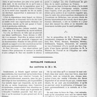 3662 - Page 3567 - Partie professionnelle, Hygiène, Assistance, Mutualité, Intérêts corporatifs, Variétés. Travaux Originaux. Jurisprudence. Les conséquences médicales du fonctionnement de la loi allemande des assurances sociales exposées par le professeur Eppinger, par MM. Pr. Merklen et M. Wolf / Mutualité familiale. Aux confrères de 35 à 40 [A. Gassot]