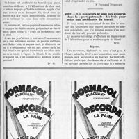 3674 - Page LXIII-3579 - Correspondance. Loyers. Droit à la prorogation / Application du Tarif Fallières. Médecin le plus rapproché / Les masseurs ne sont pas compris dans la « part patronale » des frais pour soins aux accidentés du travail
