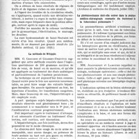 3713 - Page 3618 - Partie scientifique. L’Actualité Scientifique. La Presse. Albuminurie orthostatique [(Le Bulletin médical, 12 juin 1929)] / La méthode de Whipple [(Le Bulletin médical, 12 juin 1929)] / Méningites et pseudo-méningites vermineuses [(Archives de médecine des Enfants, juillet 1929)] / La phrénicectomie doit-elle entrer dans la pratique médico-chirurgicale courante du traitement de la tuberculose pulmonaire ? [(Journ. de méd. de Bordeaux, 30 juin 1929)] / Traitement manuel de la douleur [(Le Progrès médical, 20 juillet 1929)]