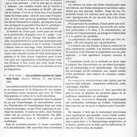 3724 - Page 3629 - Partie scientifique. L’Actualité Scientifique. Les Thèses. Les « idées » de Restif de la Bretonne sur la prophylaxie sociale des maladies vénériennes au XVIIe siècle, par R. F. Picardeau (Librairie Médicale et scientifique, Marcel Vigné, Paris) / Les accidents mortels de l’anesthésie locale, par Dr A. Lotz. (Jouve, éditeur, 15, rue Racine, 1929)