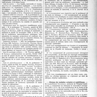 3742 - Page 3647 - Partie professionnelle, Hygiène, Assistance, Mutualité, Intérêts corporatifs, Variétés. Faculté de médecine de Paris. Enseignement et actes de la Faculté