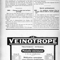 3753 - Page 3658-LXX - Correspondance. Baux et locations. Pas de formalités pour avoir droit à la prorogation / Charges en plus sur un loyer prorogé / Secret professionnel. Le médecin traitant d’un cantonnier doit-il violer le secret professionnel ?