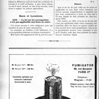 3833 - Page 3738-LXXIV - Correspondance. Accidents du travail. Soins à un cultivateur accidenté du travail / Baux et Locations. La loi sur les prorogations n’est pas applicable aux baux en cours